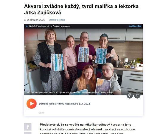 Dámská jízda Český rozhlas rozhovor Jitka Zajíčková