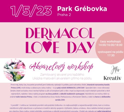 Dermacol love day akvarelový workshop